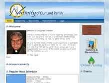 Tablet Screenshot of nativityparish.com